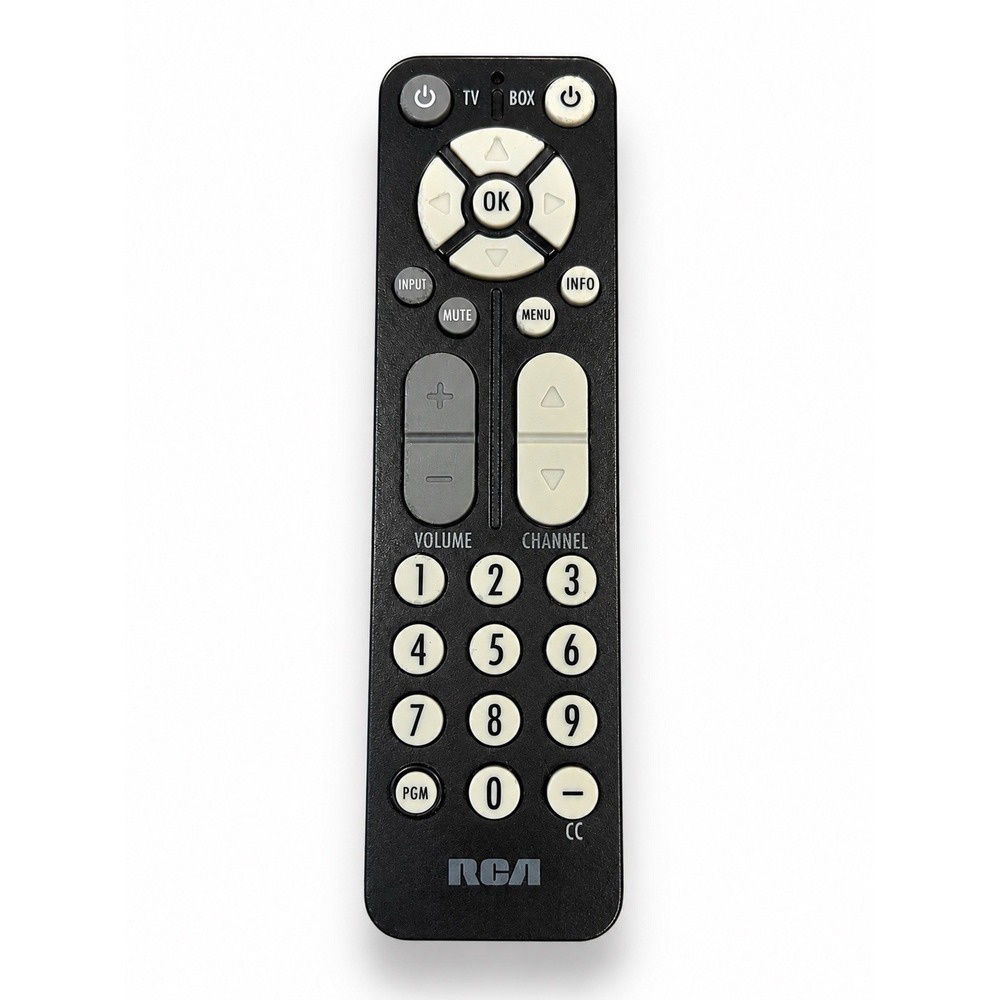 RCA TV Cable Box Remote Control Black Gray OEM Replacement Tested Working